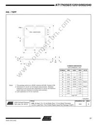 AT17N512-10PI Datasheet Page 17