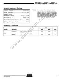 AT17N512-10SI Datasheet Page 7