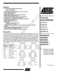 AT24C02Y1-10YI-1.8 Datasheet Cover