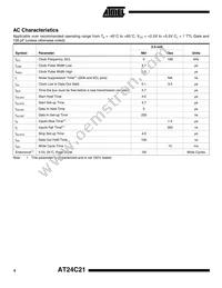 AT24C21-10SI-2.5 Datasheet Page 4