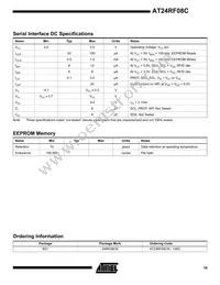 AT24RF08CN-10SC Datasheet Page 19