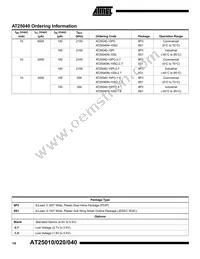 AT25040N-10SI Datasheet Page 14