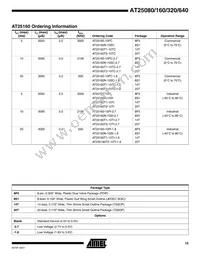 AT25160N-10SC-1.8 Datasheet Page 15