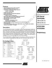 AT25256A-10CI-2.7 Datasheet Cover