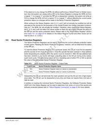 AT25DF081-SSHN-B Datasheet Page 17