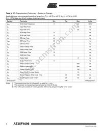 AT25F4096W-10SU-2.7 Datasheet Page 4