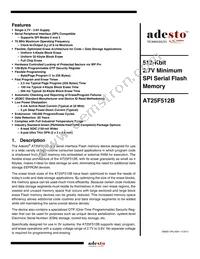 AT25F512B-SSH-T Datasheet Cover