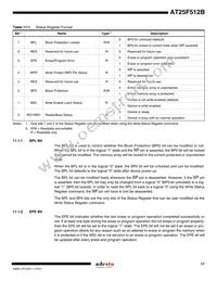 AT25F512B-SSH-T Datasheet Page 17