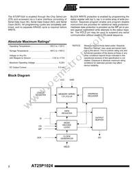 AT25P1024C1-10CI-1.8 Datasheet Page 2