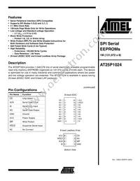 AT25P1024W1-10SI-2.7 Datasheet Cover