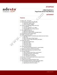 AT25PE20-SSHN-T Datasheet Cover
