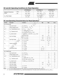 AT27BV020-90VI Datasheet Page 4
