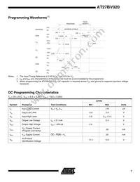 AT27BV020-90VI Datasheet Page 7