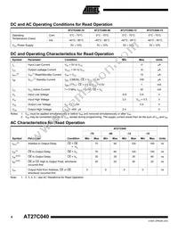 AT27C040-70TU Datasheet Page 4