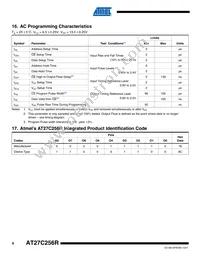 AT27C256R-70TU Datasheet Page 8