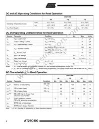 AT27C400-90PC Datasheet Page 4
