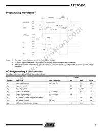 AT27C400-90PC Datasheet Page 7