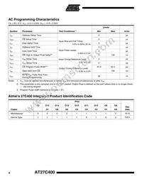 AT27C400-90PC Datasheet Page 8