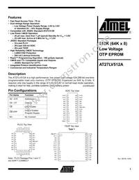 AT27LV512A-90TI Datasheet Cover