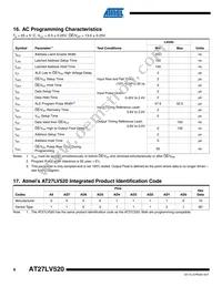 AT27LV520-70XU Datasheet Page 8