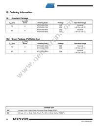 AT27LV520-70XU Datasheet Page 10