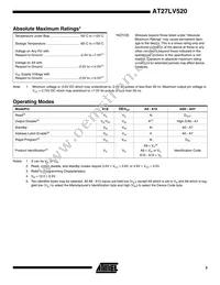 AT27LV520-90XC Datasheet Page 3
