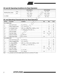 AT27LV520-90XC Datasheet Page 4