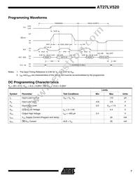 AT27LV520-90XC Datasheet Page 7