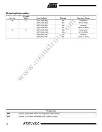 AT27LV520-90XC Datasheet Page 10