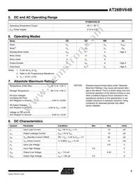 AT28BV64B-20TI Datasheet Page 5