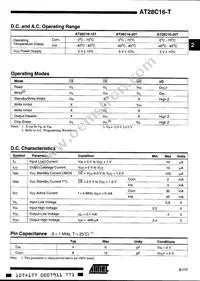 AT28C16-20TI Datasheet Page 3