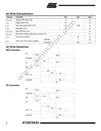AT28C64X-25SI Datasheet Page 6