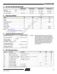 AT28HC64B-70PC Datasheet Page 5