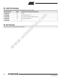 AT28HC64B-70PC Datasheet Page 14