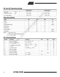 AT28LV64B-25TI Datasheet Page 4