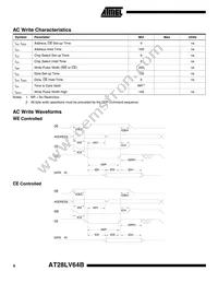 AT28LV64B-25TI Datasheet Page 6