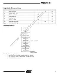 AT28LV64B-25TI Datasheet Page 7