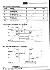 AT29C010-15JC Datasheet Page 6