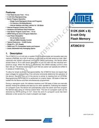 AT29C512-90TU-T Datasheet Cover