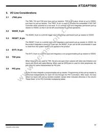 AT32AP7000-CTUR Datasheet Page 17