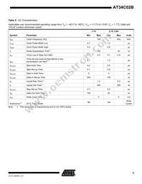 AT34C02BY6-10YH-1.7 Datasheet Page 5