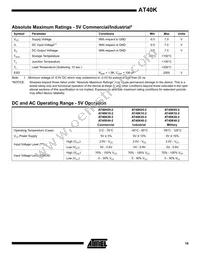 AT40K40LV-3FQC Datasheet Page 19