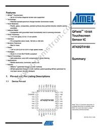 AT42QT4160-MU Datasheet Cover