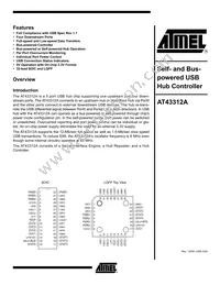 AT43312A-SC Datasheet Cover