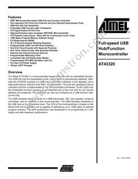 AT43320-AC Datasheet Cover