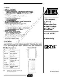 AT45CS1282-TC Datasheet Cover