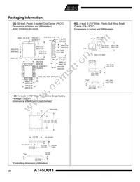 AT45D011-XI Datasheet Page 20