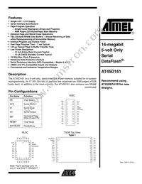 AT45D161-TI Datasheet Cover