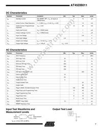 AT45DB011-XI Datasheet Page 7
