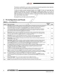 AT45DB011D-MH-T Datasheet Page 2